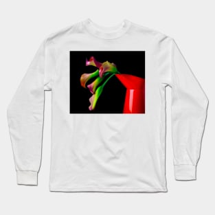 Orange Pitcher Full Of Calla Lilies Long Sleeve T-Shirt